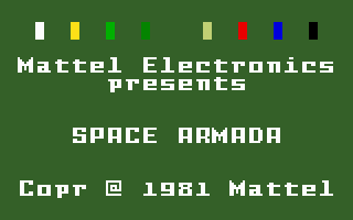 Space Armada screenshot 3 for Intellivision